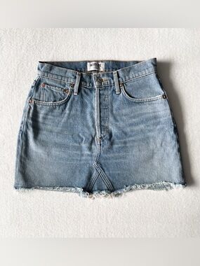 AGOLDE Quinn High-Rise Mini Skirt